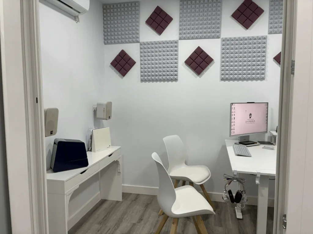 The centre’s audiometry booth